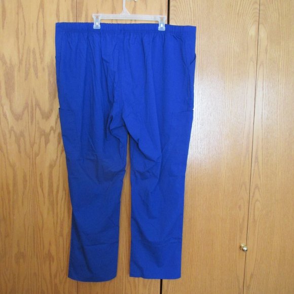 SCRUBSTAR WOMEN'S SIZE 3 X DRAWSTRING PANTS ELECTRIC BLUE MEDICAL DOCTOR NEW - Picture 12 of 15